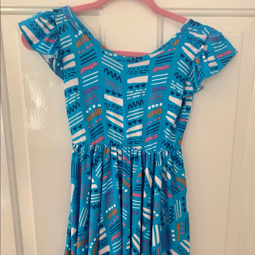 Dot dot smile blue ballerina dress